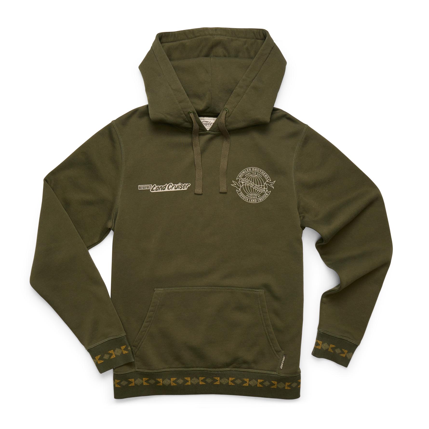 Howler Brothers x Land Cruiser Hoodie Men's in Dark Olive